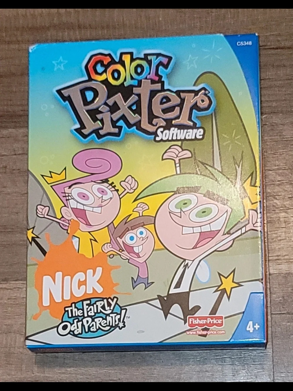 Fisher-Price Color Pixter Software with Bright Blue and Green Artwork